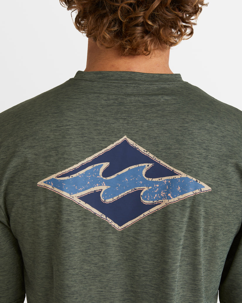 Mens Diamond Shoreline Rash Vest