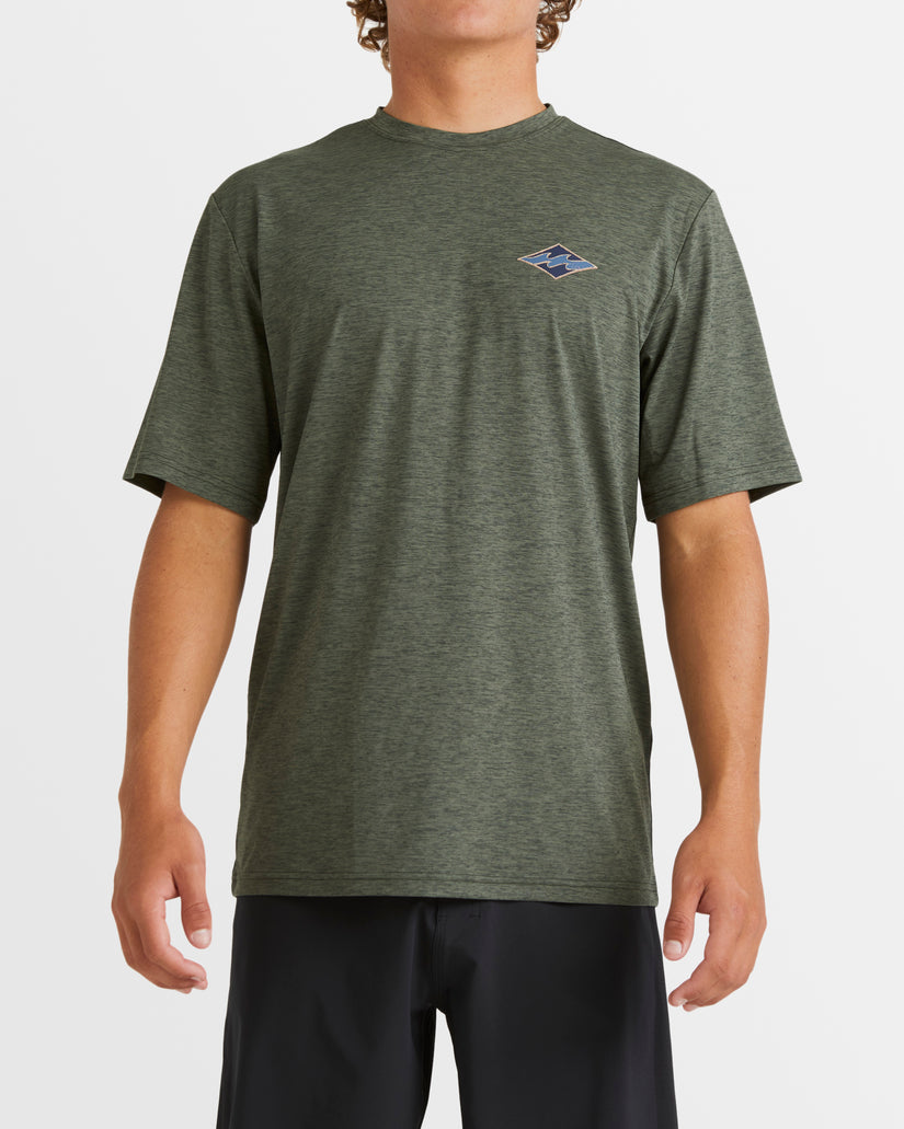 Mens Diamond Shoreline Rash Vest