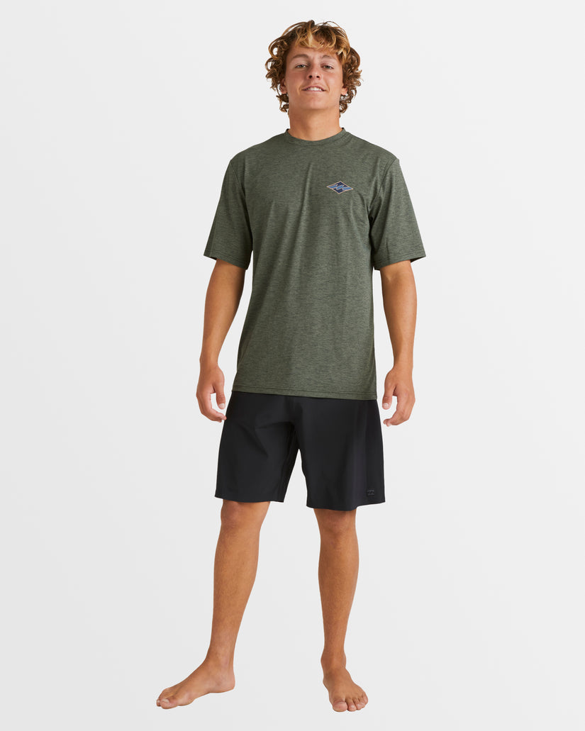 Mens Diamond Shoreline Rash Vest