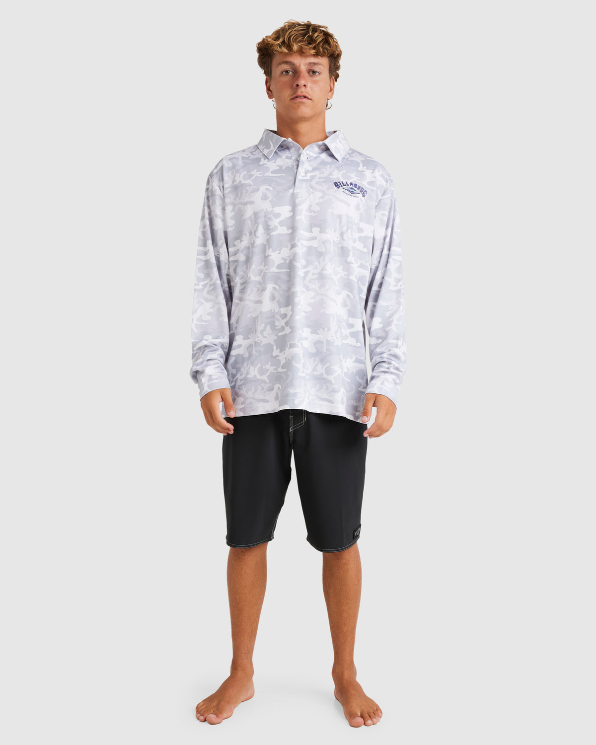 Mens Fisho UPF 50 Long Sleeve Surf Shirt