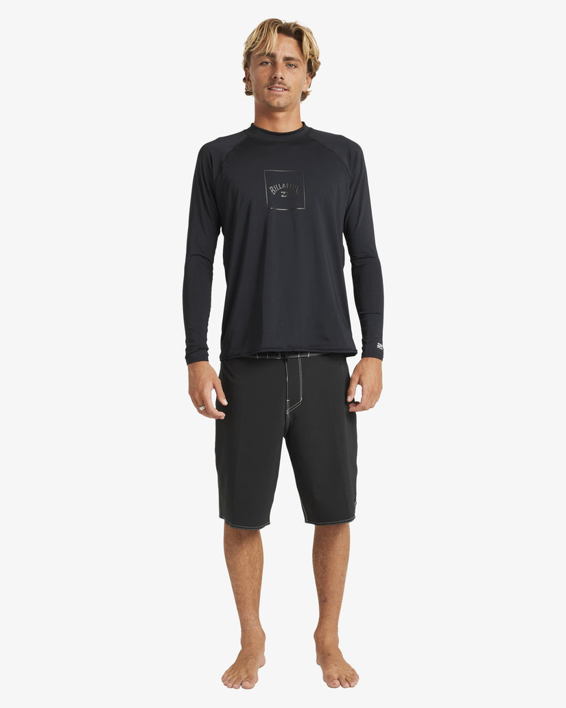 Mens Boxed Arch Long Sleeve Rash Vest