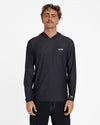 Mens Shoreline Lf Hooded Long Sleeve Rash Vest