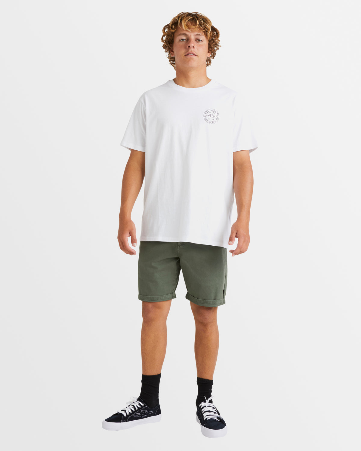 Mens Wave Wash Twill Chino Shorts