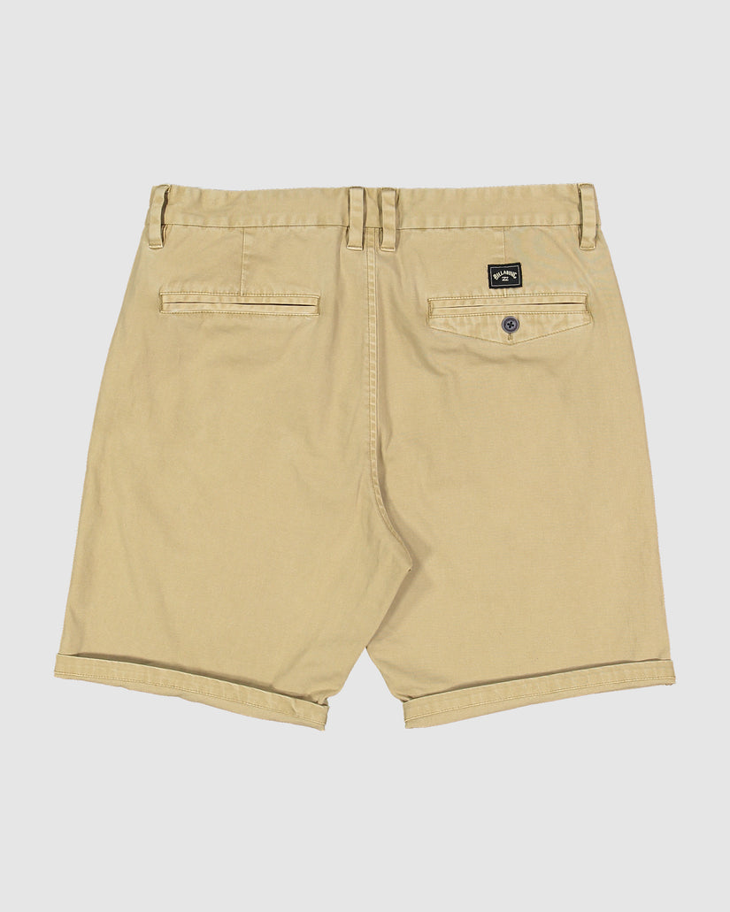 Mens Wave Wash Twill Shorts