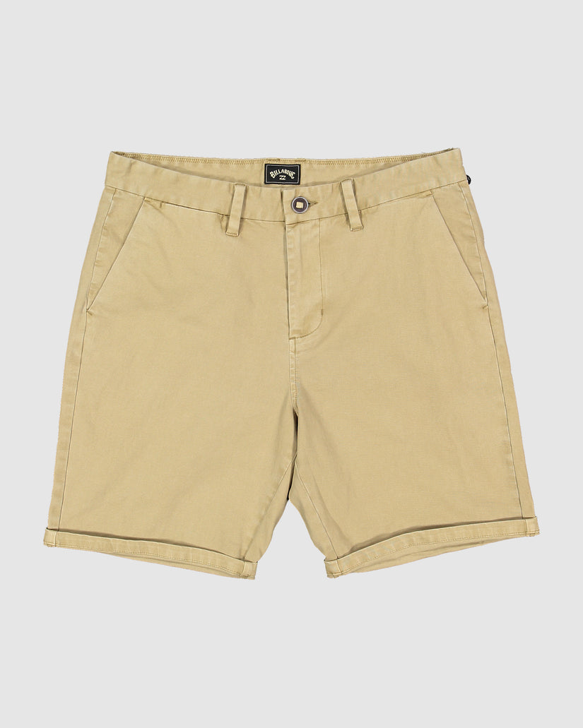 Mens Wave Wash Twill Shorts