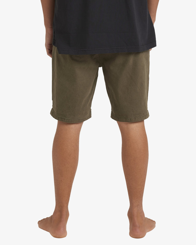 Mens Wave Wash Twill Shorts