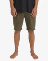 Mens Wave Wash Twill Shorts