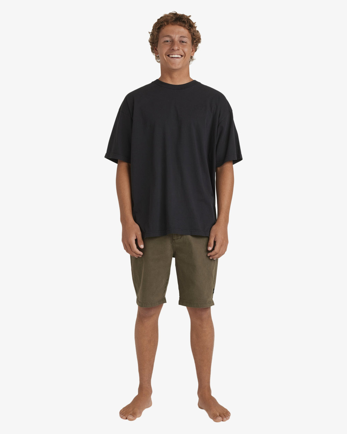 Mens Wave Wash Twill Shorts