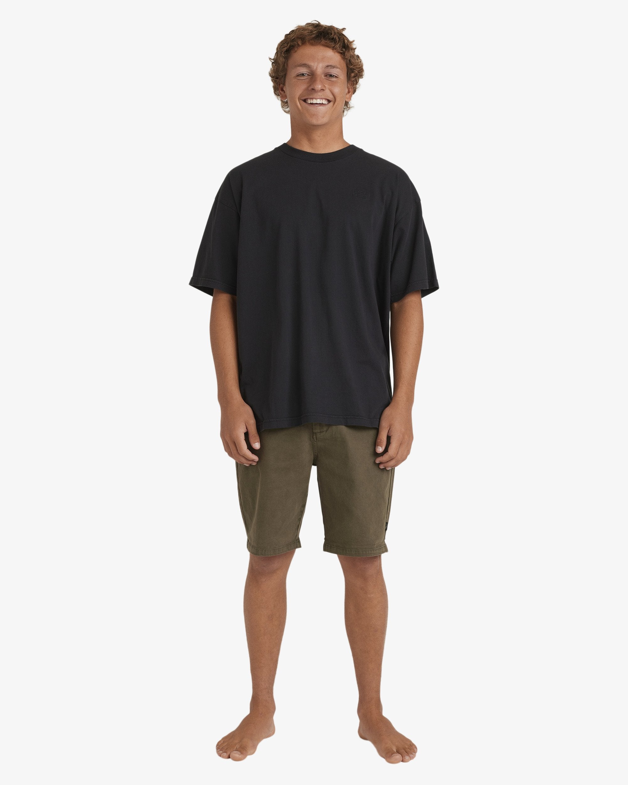 Mens Wave Wash Twill Shorts