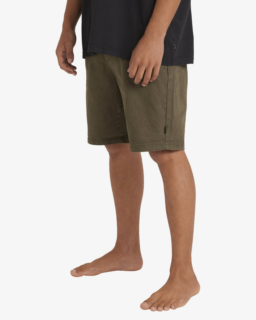 Mens Wave Wash Twill Shorts