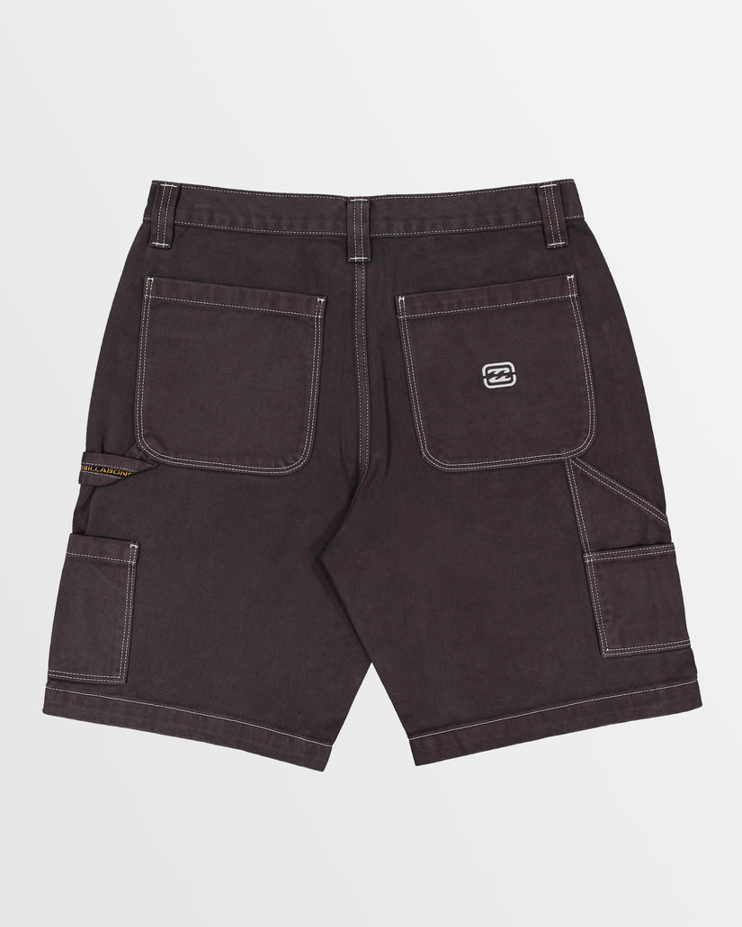 Mens Bad Dog Denim Shorts