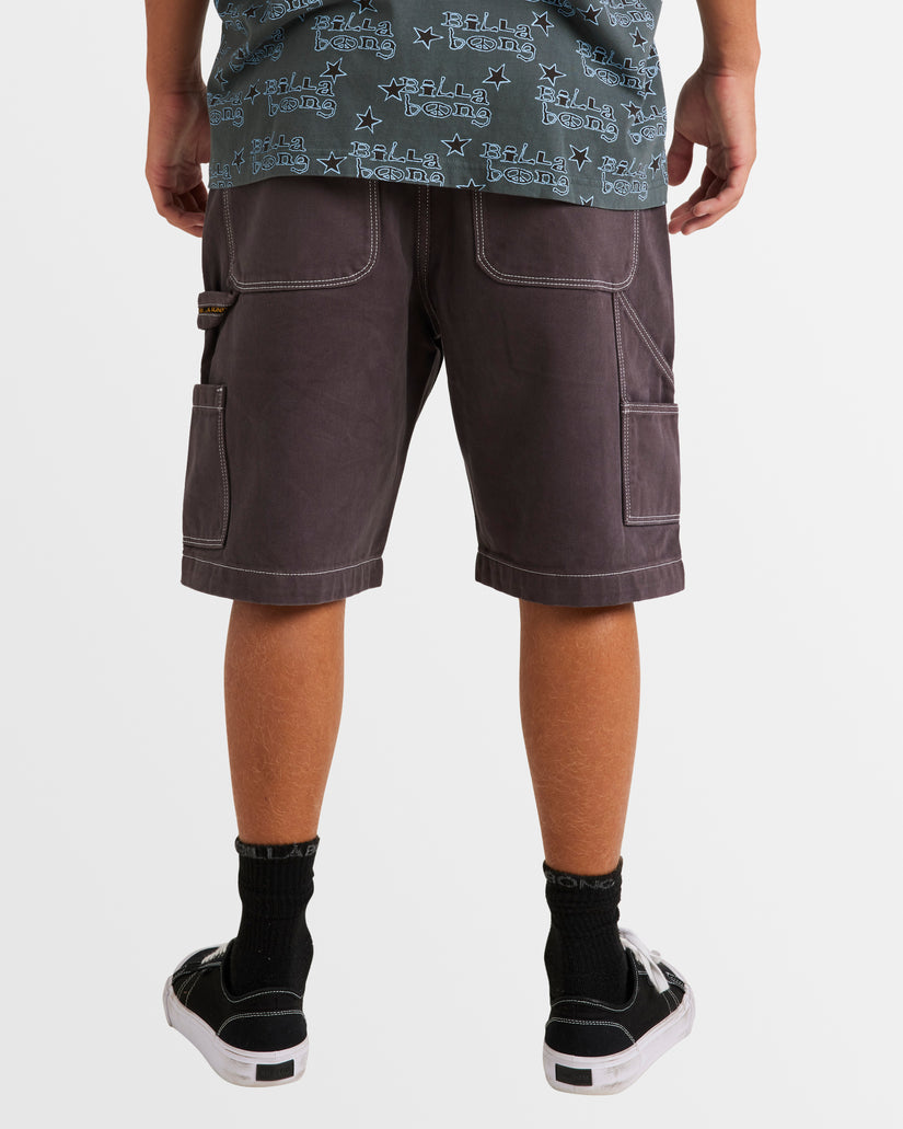 Mens Bad Dog Denim Shorts