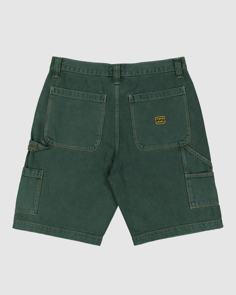 Mens Bad Dog Denim Shorts