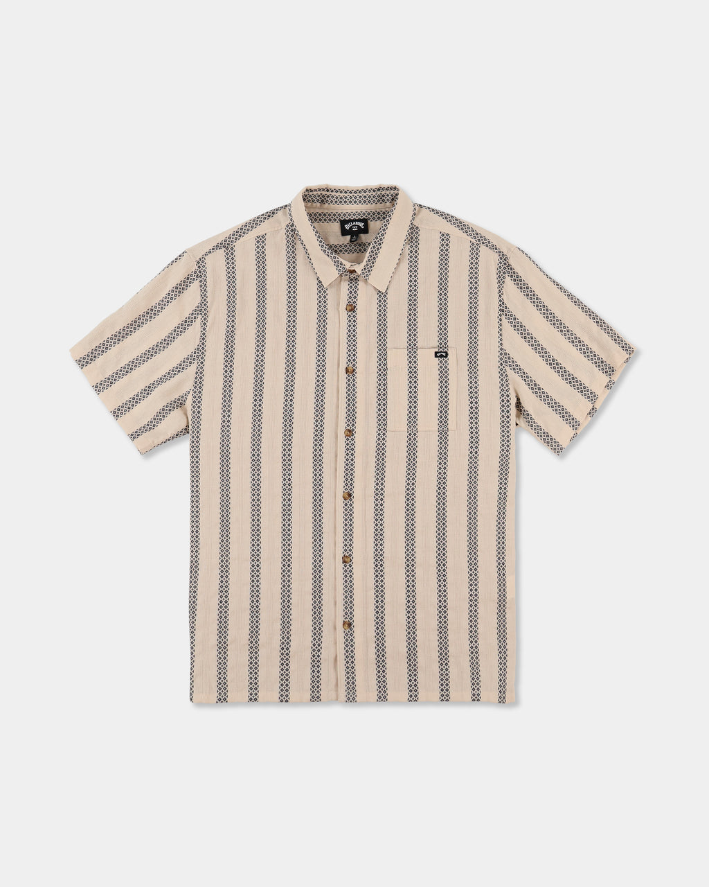Mens Sundays Jacquard Short Sleeve Shirt