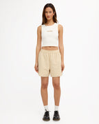 Womens Mellow Elastic Waist Shorts
