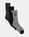 Mens Full Stone Mix 3 Pack Socks