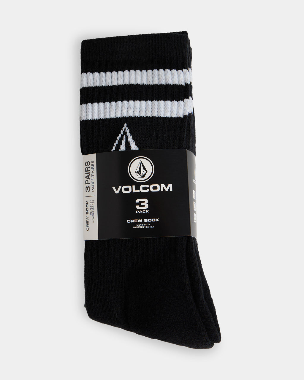 Mens Retro Stone 3 Pack Crew Socks