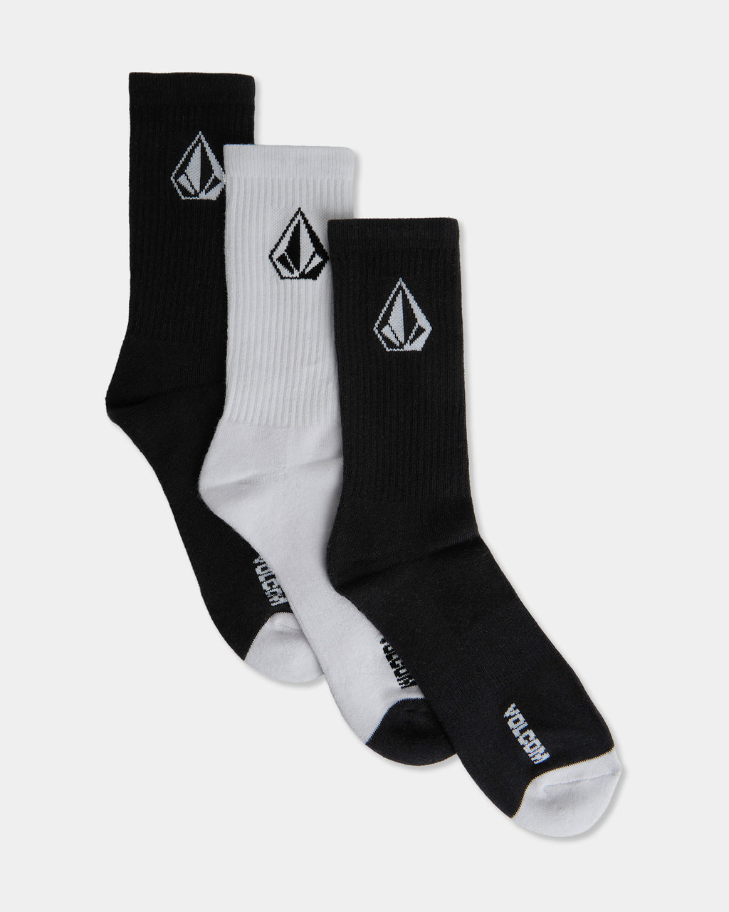 Mens Stone 3 Pack Crew Socks