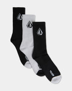 Mens Stone 3 Pack Crew Socks