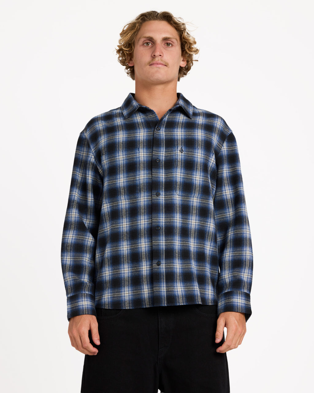 Mens Psycho Flannel Long Sleeve T-Shirt