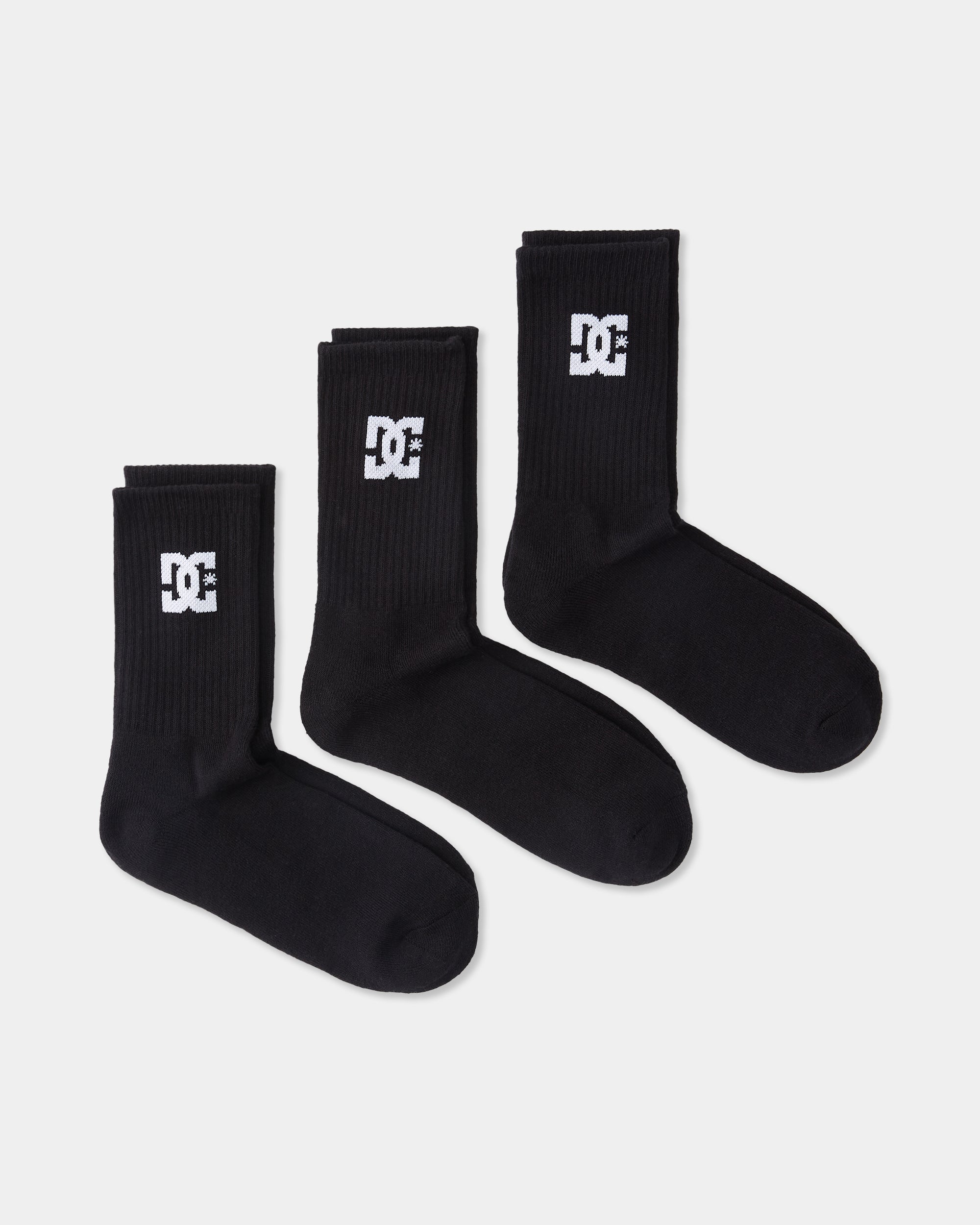 Mens DC 3-Pack Crew Socks