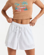 Womens Place To Elastic Waist Shorts