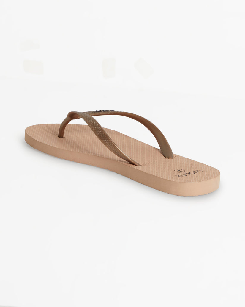 WOMENS CLASSIC ROSE TAN THONGS