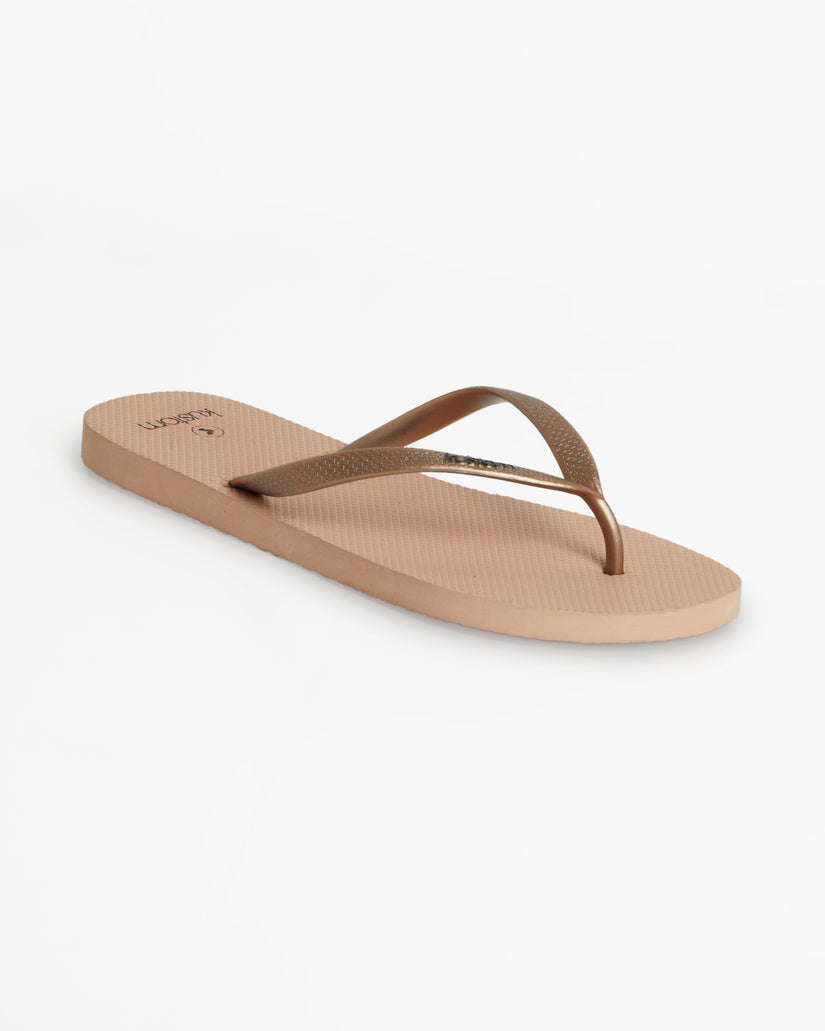 WOMENS CLASSIC ROSE TAN THONGS