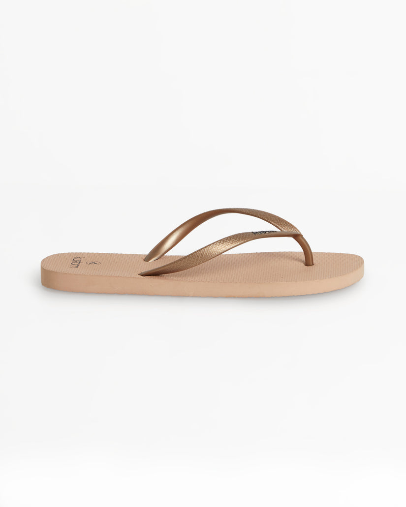 WOMENS CLASSIC ROSE TAN THONGS