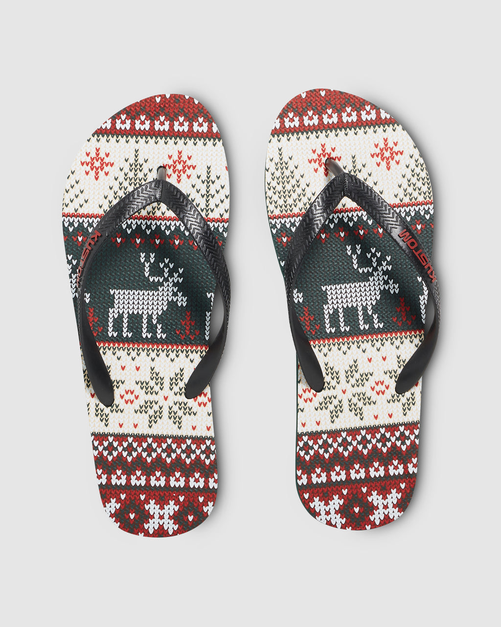 Mens Blend Base Christmas Sweater Thongs