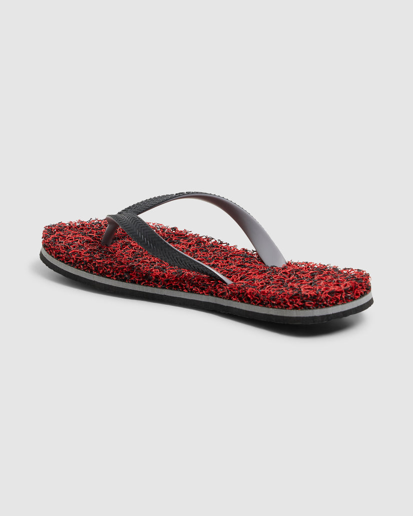 MENS NOODLE MARBLE RED THONGS