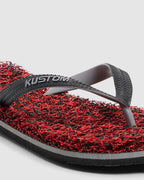 MENS NOODLE MARBLE RED THONGS