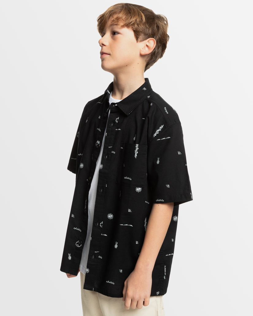 Boys 8-16 Peaceful Chaos Short Sleeve Shirt
