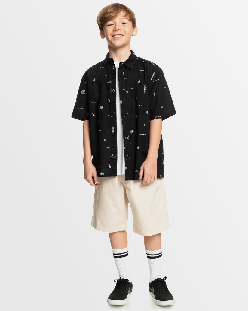 Boys 8-16 Peaceful Chaos Short Sleeve Shirt