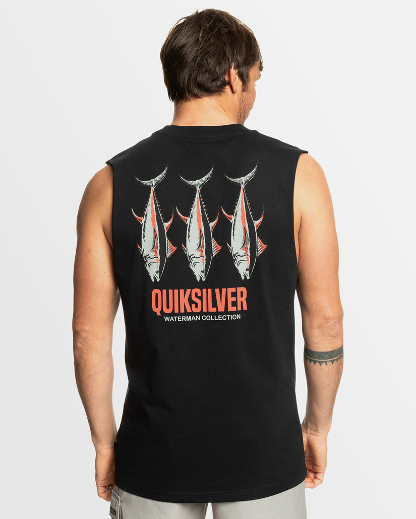 Mens Blue Fin Muscle Top