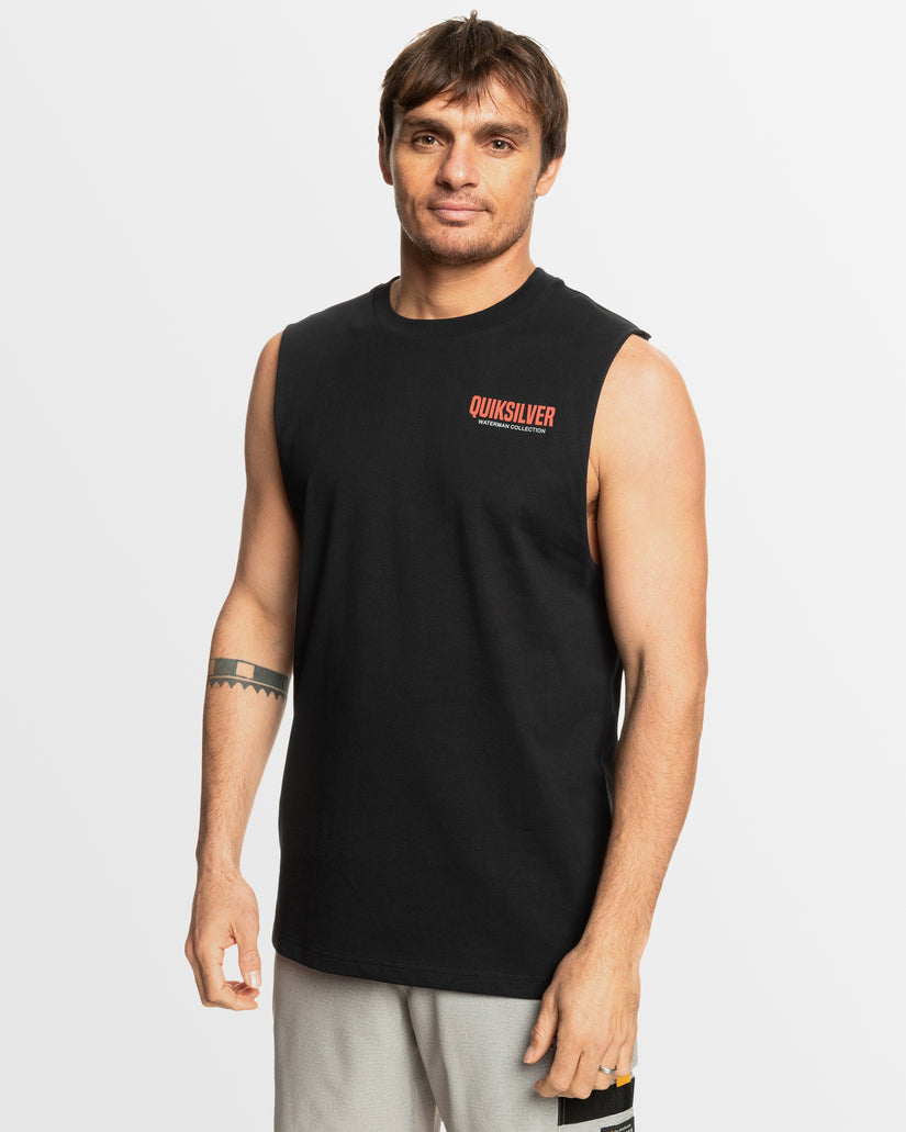 Mens Blue Fin Muscle Top