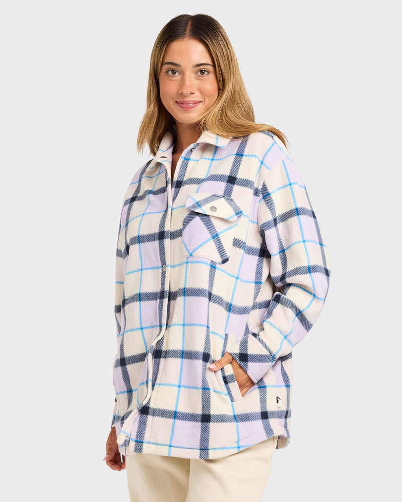Womens Camp Queen Polar Fleece Long Sleeve Shirt