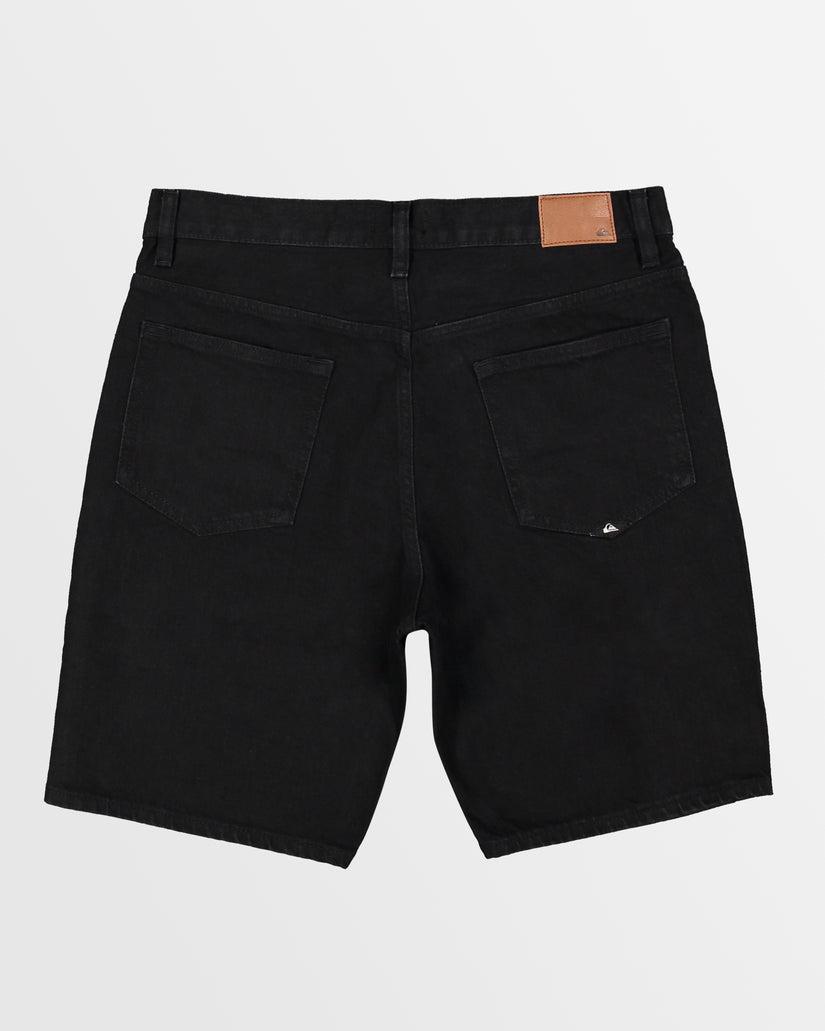Mens Aqua Cult Aged Denim Shorts