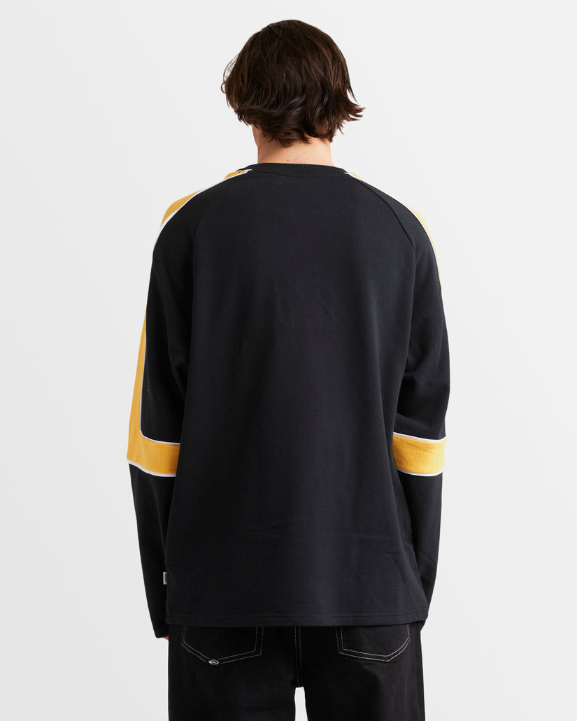 Mens Saturn Panel Crew Sweatshirt