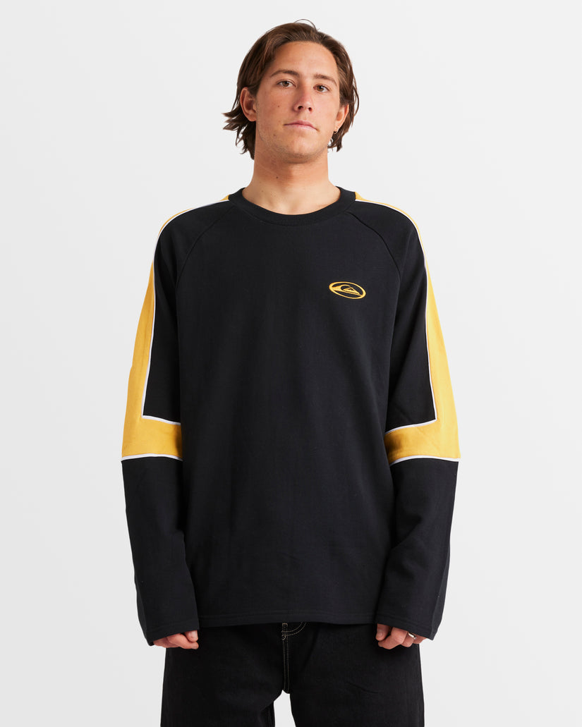 Mens Saturn Panel Crew Sweatshirt