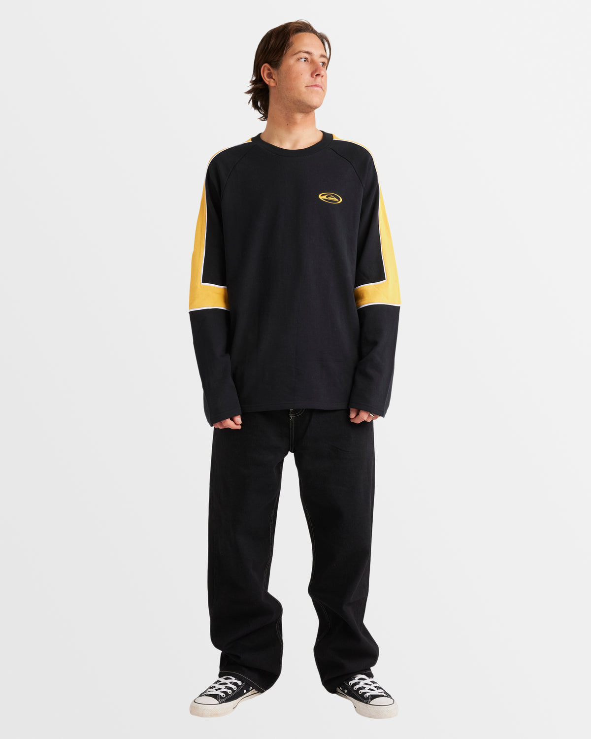 Mens Saturn Panel Crew Sweatshirt