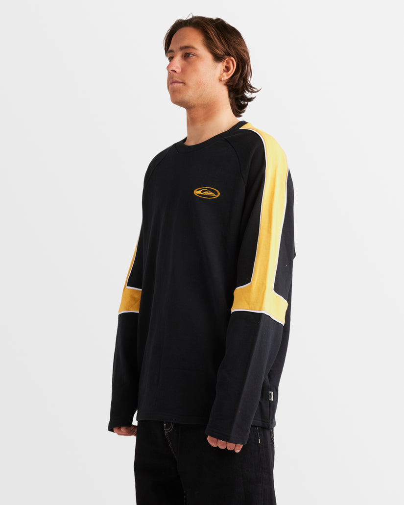 Mens Saturn Panel Crew Sweatshirt