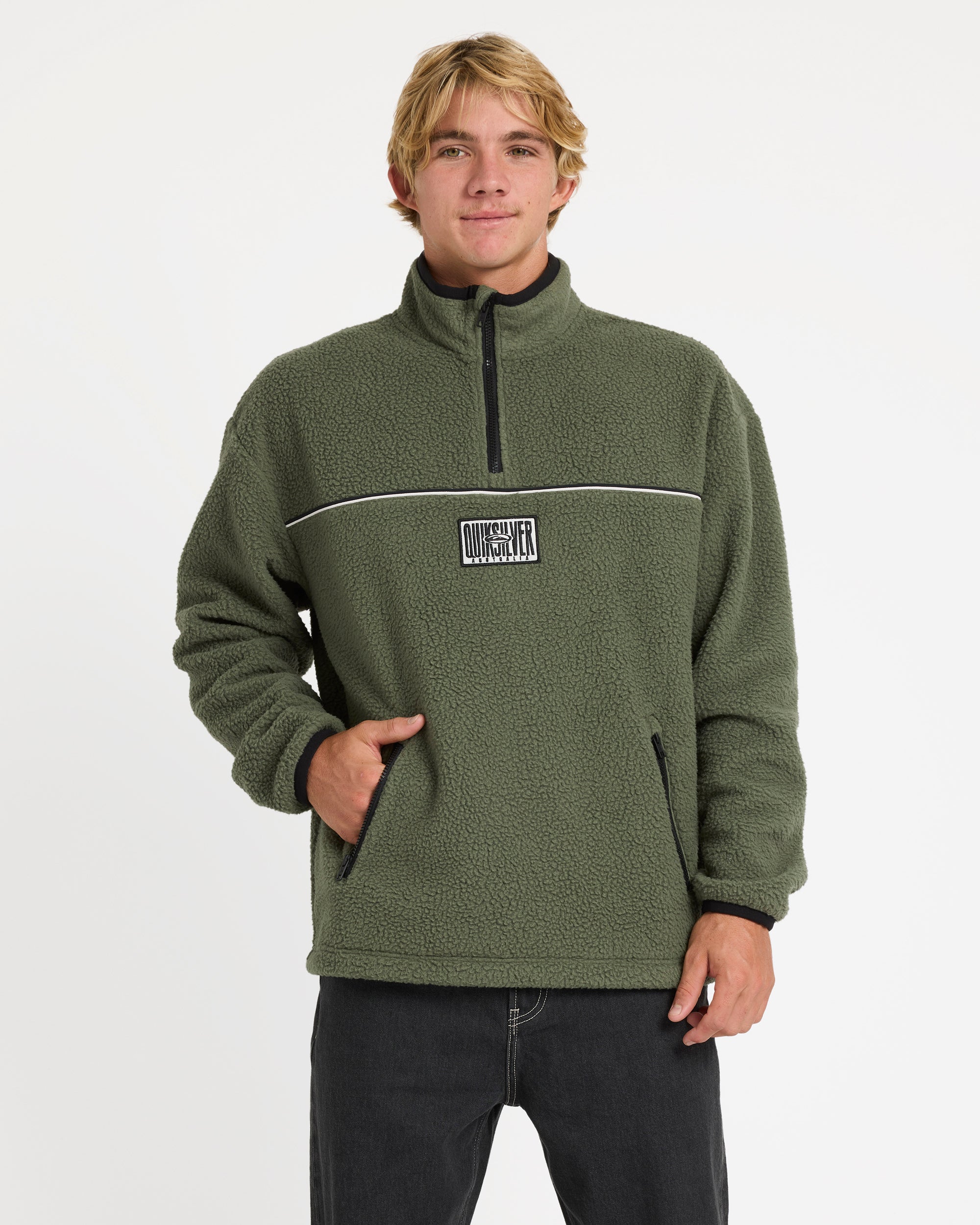 Mens Aus Stack Polar Pullover Sweatshirt Mens Aus Stack Polar Pullover Sweatshirt
