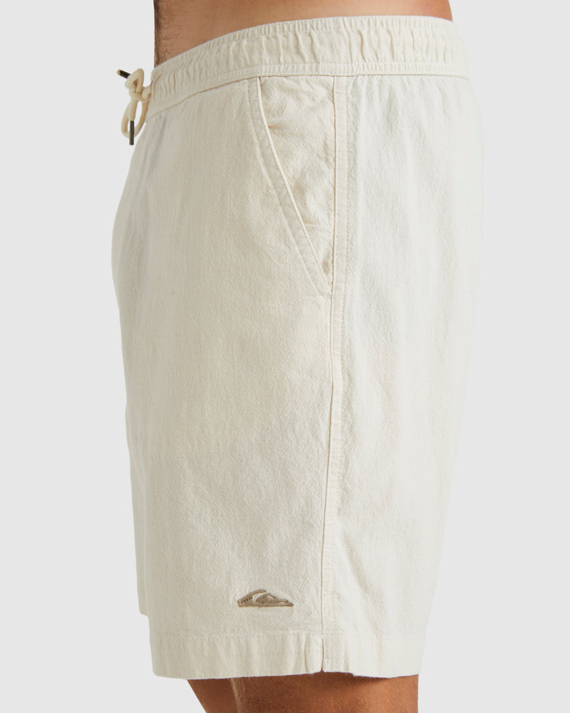Mens Palm Waves Elasticated Walkshorts