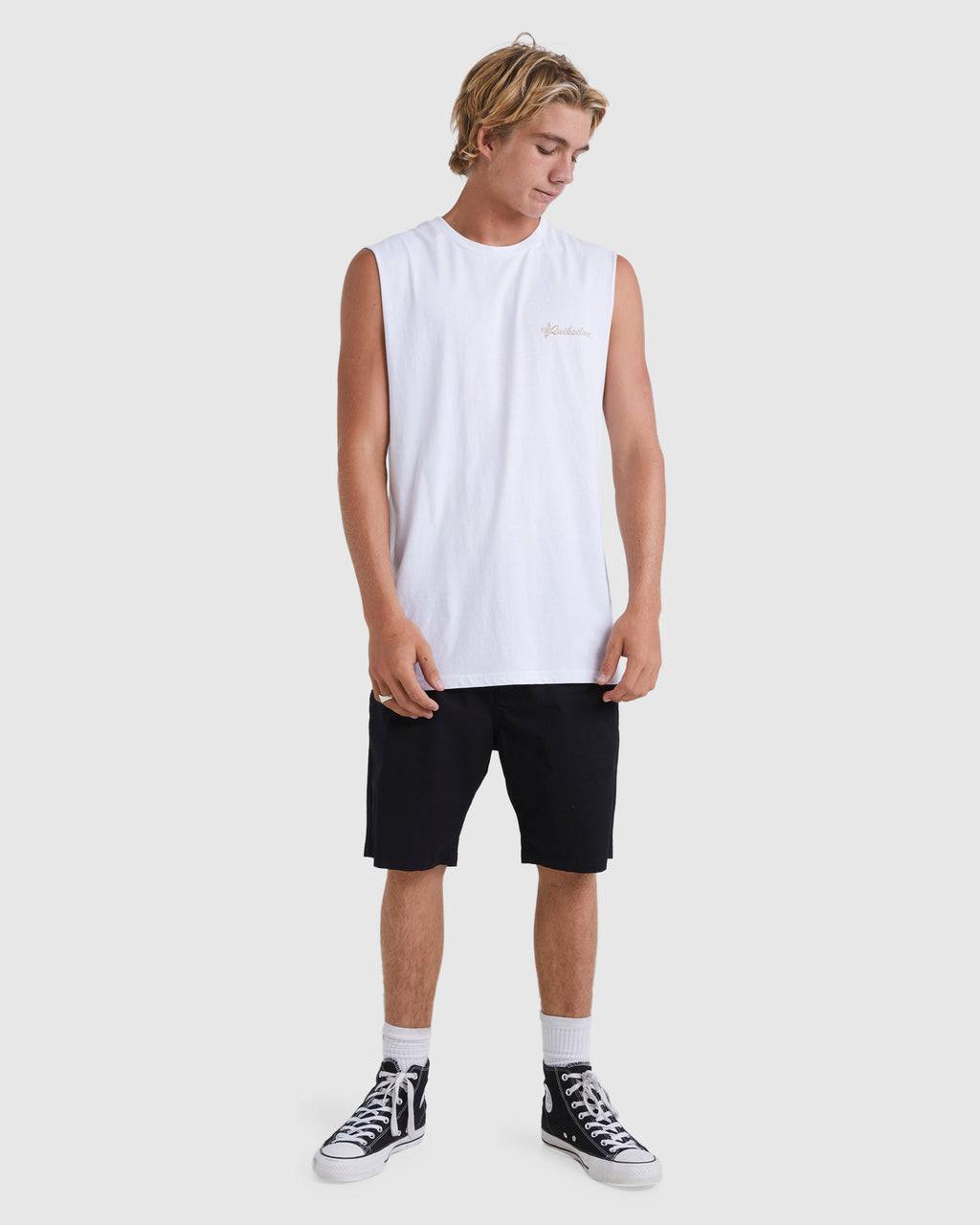Mens Tropical Horizon Sleeveless Muscle T-Shirt