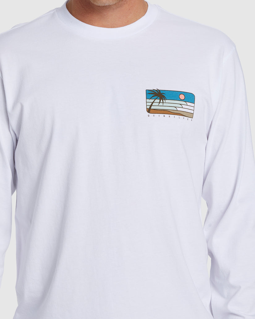 Mens Line Up Long Sleeve T-Shirt