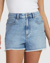 Womens Eva Beau Blue Denim Shorts