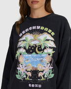 Womens Into The Night Long Sleeve Sweatshirt