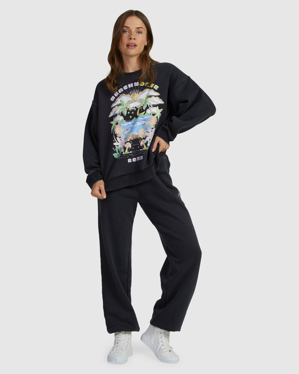 Womens Into The Night Long Sleeve Sweatshirt
