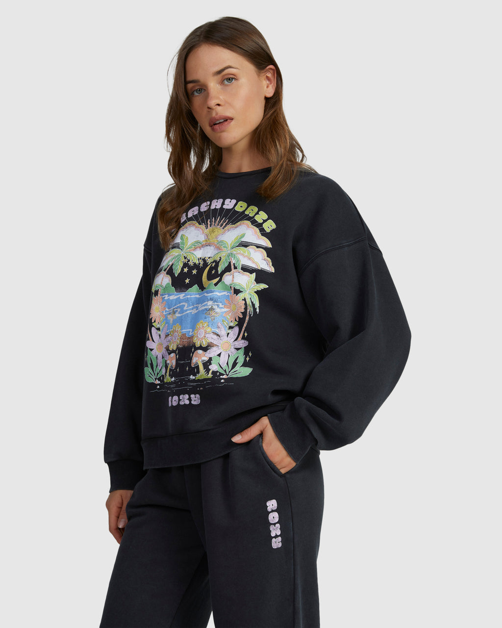 Womens Into The Night Long Sleeve Sweatshirt